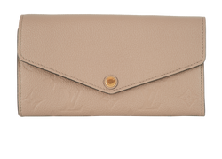 Louis Vuitton Sarah Wallet, Empreinte Leather, Taupe, NFC/MIS, DB, 3*